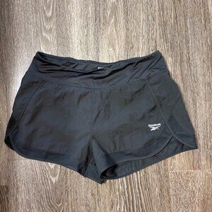 Reebok Women’s Black Athletic Running Shorts Medium High Rise RN117927